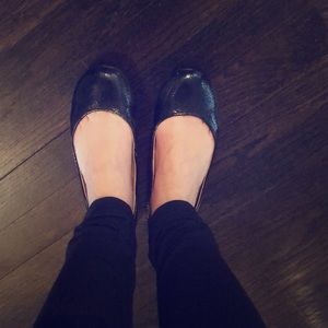 Black Nine West Flats